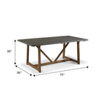 Poltrona Club "Mid-Century Modern" con Schienale Alto Trapuntato e Gambe in Legno di Betulla — 27.25L x 33.75W x 38.5H