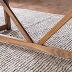 Poltrona Club "Mid-Century Modern" con Schienale Alto Trapuntato e Gambe in Legno di Betulla — 27.25L x 33.75W x 38.5H