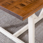 Poltrona Club "Mid-Century Modern" con Schienale Alto Trapuntato e Gambe in Legno di Betulla — 27.25L x 33.75W x 38.5H