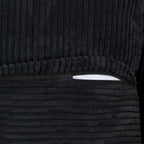 Divano componibile a L oversize in velluto a coste 142 con pouf, classico e profondo
