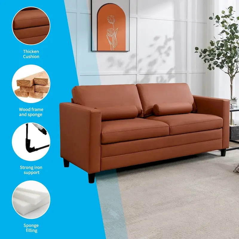 Divano Letto Estraibile — Divano Letto Moderno Convertibile 2-in-1 con Materasso e Futon