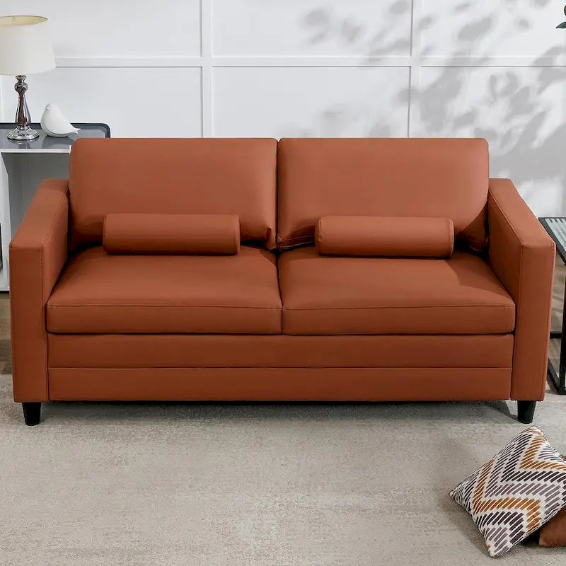 Divano Letto Estraibile — Divano Letto Moderno Convertibile 2-in-1 con Materasso e Futon
