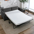 Divano Letto Estraibile — Divano Letto Moderno Convertibile 2-in-1 con Materasso e Futon