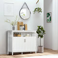 Tavolo buffet credenza con 2 ante e ripiani regolabili — Design antiribaltamento