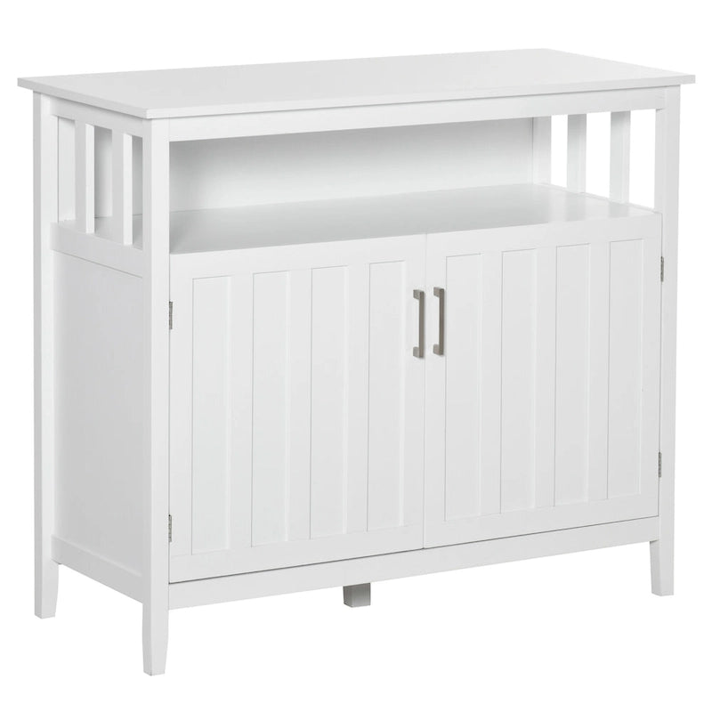 Tavolo buffet credenza con 2 ante e ripiani regolabili — Design antiribaltamento