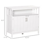 Tavolo buffet credenza con 2 ante e ripiani regolabili — Design antiribaltamento