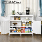 Tavolo buffet credenza con 2 ante e ripiani regolabili — Design antiribaltamento