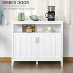 Tavolo buffet credenza con 2 ante e ripiani regolabili — Design antiribaltamento