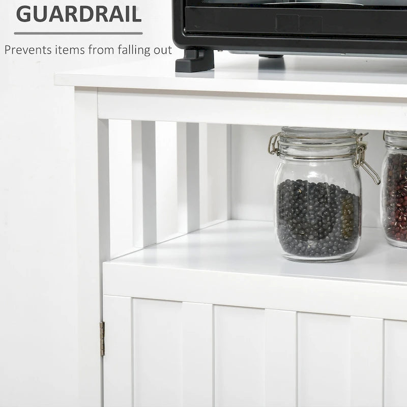 Tavolo buffet credenza con 2 ante e ripiani regolabili — Design antiribaltamento