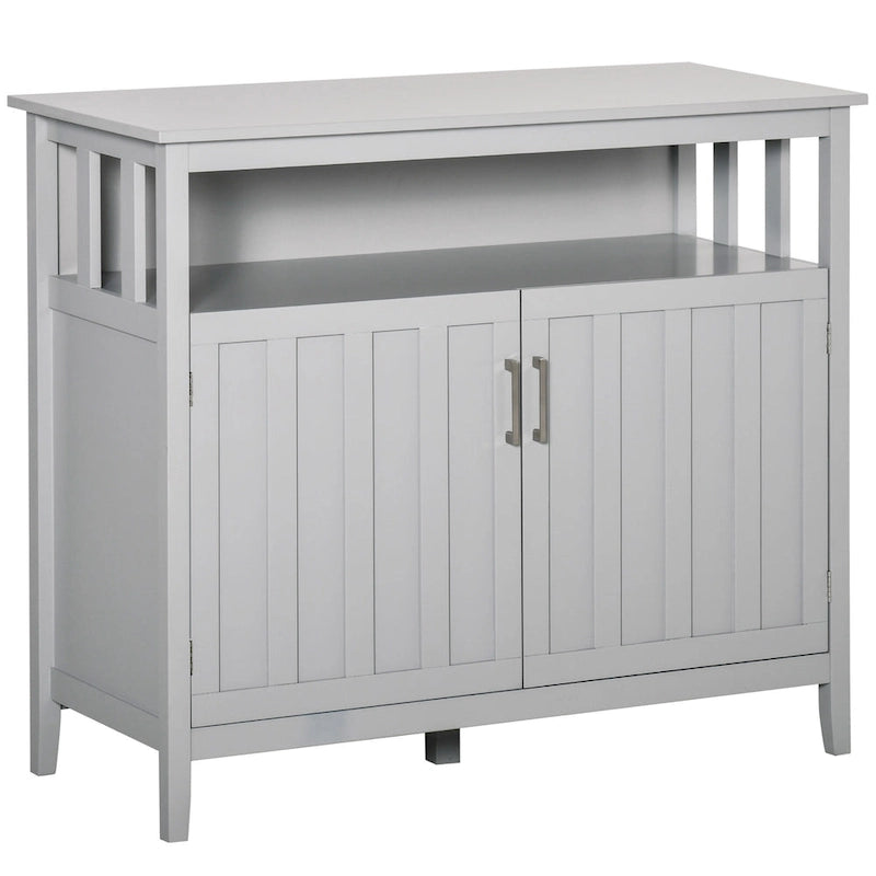 Tavolo buffet credenza con 2 ante e ripiani regolabili — Design antiribaltamento