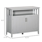 Tavolo buffet credenza con 2 ante e ripiani regolabili — Design antiribaltamento