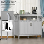 Tavolo buffet credenza con 2 ante e ripiani regolabili — Design antiribaltamento