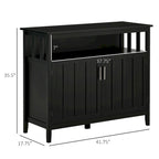 Tavolo buffet credenza con 2 ante e ripiani regolabili — Design antiribaltamento
