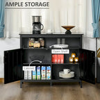 Tavolo buffet credenza con 2 ante e ripiani regolabili — Design antiribaltamento