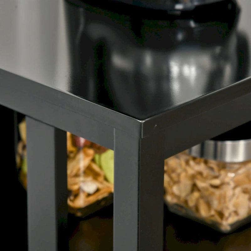Tavolo buffet credenza con 2 ante e ripiani regolabili — Design antiribaltamento