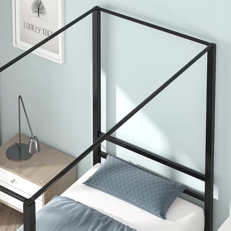Struttura letto a baldacchino in metallo Twin/King
