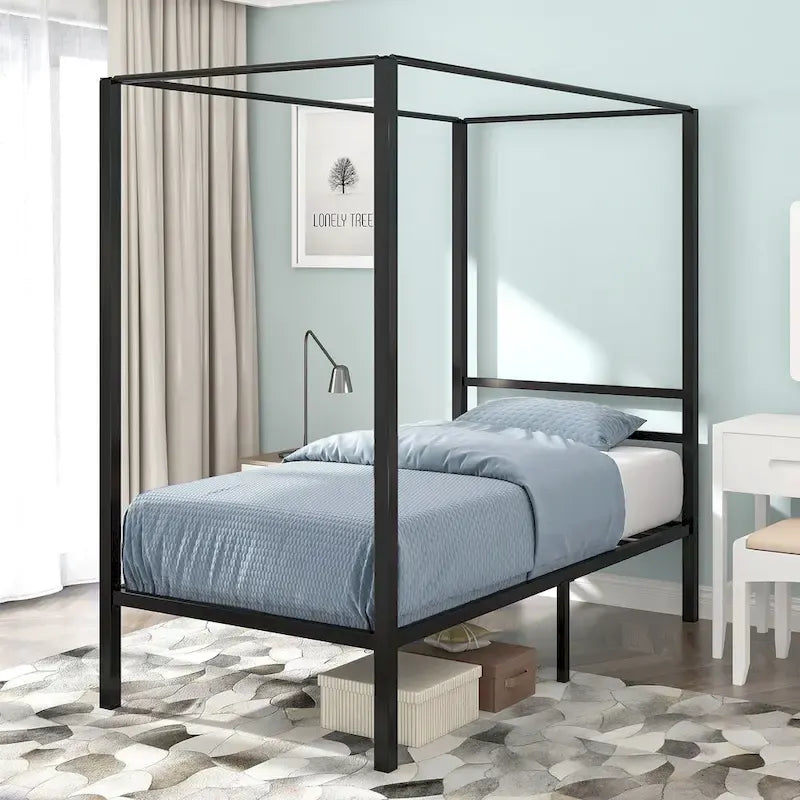 Struttura letto a baldacchino in metallo Twin/King