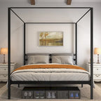 Struttura letto a baldacchino in metallo Twin/King