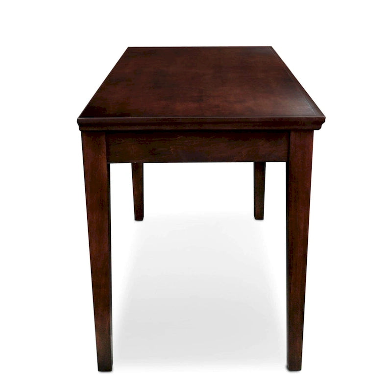 Scrivania per Computer in Stile Mission – Legno Massello, Finitura Rovere, Vassoio per Tastiera a Scomparsa