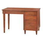 Scrivania Mid-Century Modern con 4 Cassetti e Gambe in Legno di Gomma — 3 Finiture Disponibili