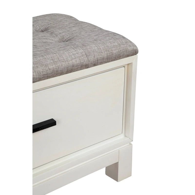 Comodino moderno a 2 cassetti con frontale a coste e maniglie con finitura oro