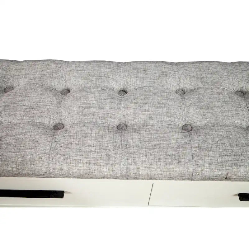 Comodino moderno a 2 cassetti con frontale a coste e maniglie con finitura oro