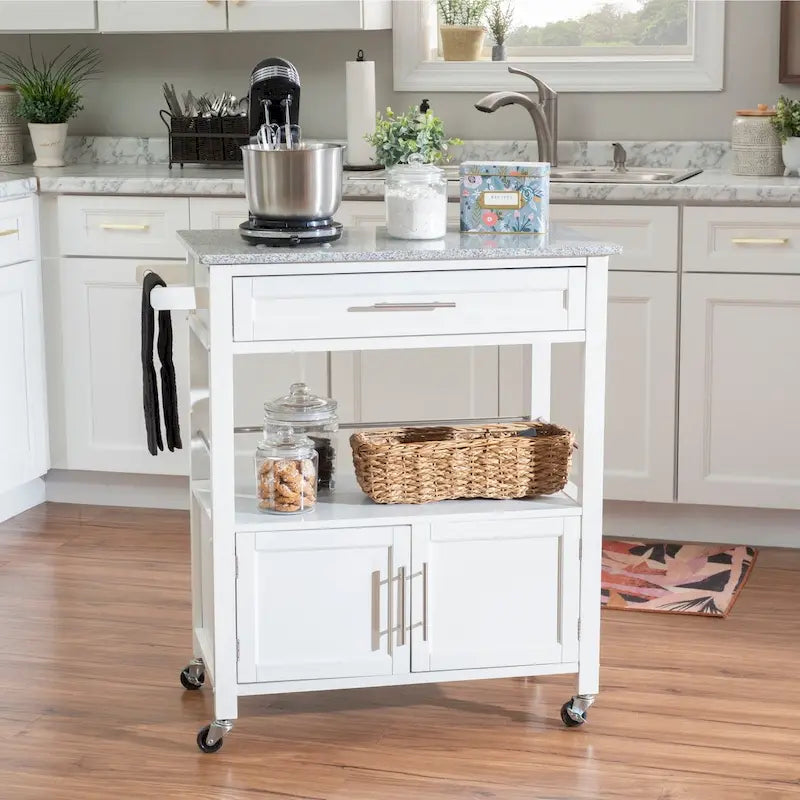Tavolino Accent Glam Contemporaneo – Piano in Marmo Bianco e Base a Treppiede Dorata