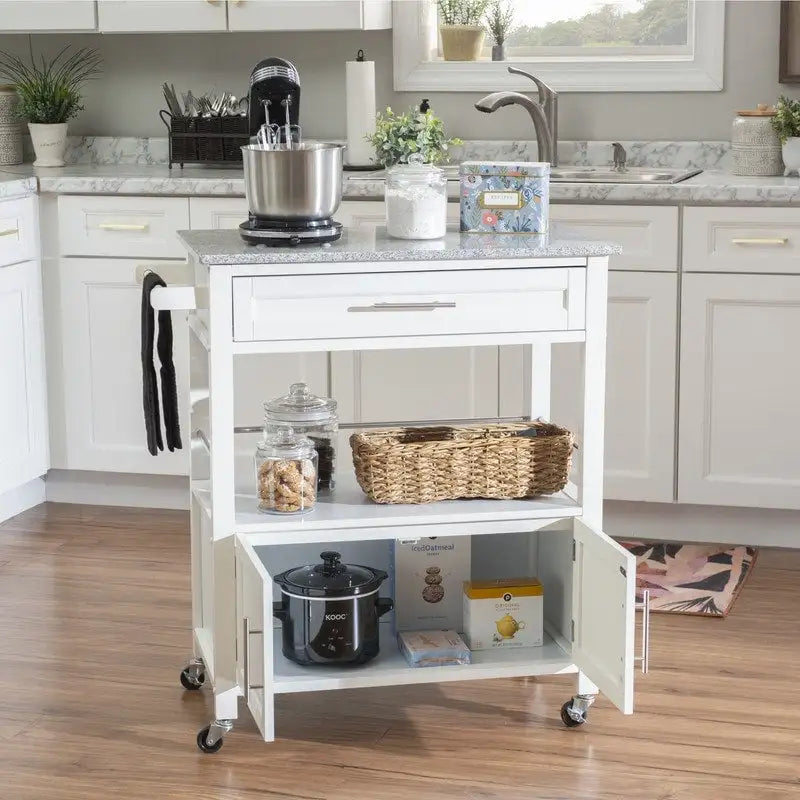 Tavolino Accent Glam Contemporaneo – Piano in Marmo Bianco e Base a Treppiede Dorata