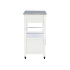 Tavolino Accent Glam Contemporaneo – Piano in Marmo Bianco e Base a Treppiede Dorata