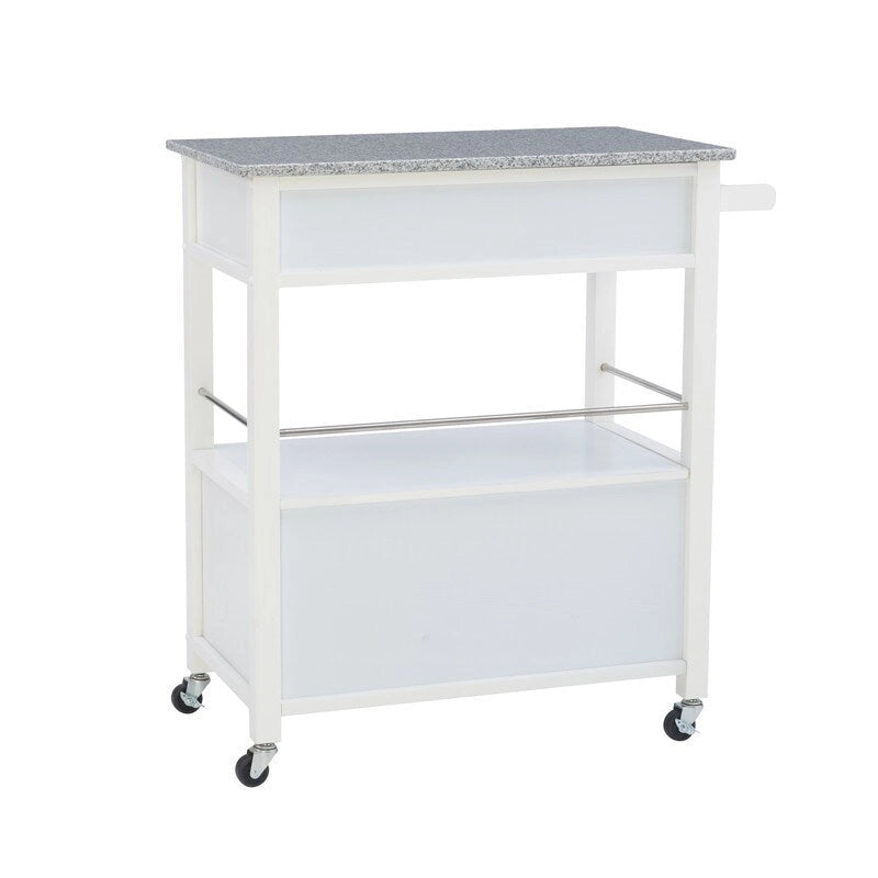 Tavolino Accent Glam Contemporaneo – Piano in Marmo Bianco e Base a Treppiede Dorata