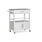 Tavolino Accent Glam Contemporaneo – Piano in Marmo Bianco e Base a Treppiede Dorata