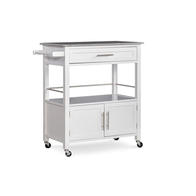 Tavolino Accent Glam Contemporaneo – Piano in Marmo Bianco e Base a Treppiede Dorata