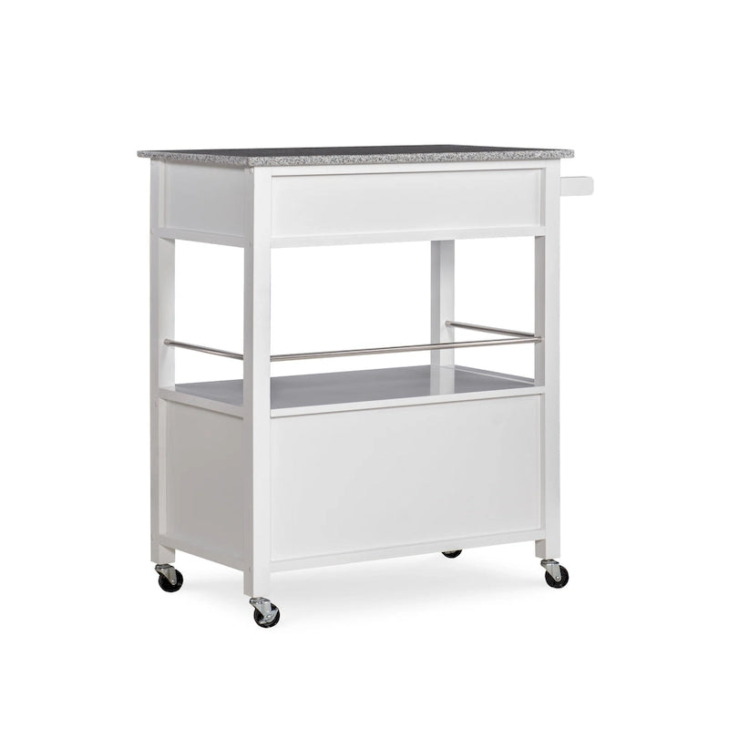Tavolino Accent Glam Contemporaneo – Piano in Marmo Bianco e Base a Treppiede Dorata