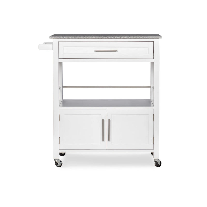 Tavolino Accent Glam Contemporaneo – Piano in Marmo Bianco e Base a Treppiede Dorata