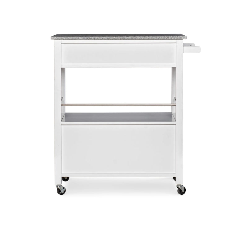Tavolino Accent Glam Contemporaneo – Piano in Marmo Bianco e Base a Treppiede Dorata