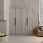 Armadio a 4 ante con asta appendiabiti, 180,00A x 160,00L cm — Bianco, Finitura Melaminica