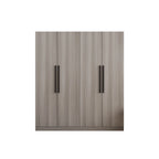 Armadio a 4 ante con asta appendiabiti, 180,00A x 160,00L cm — Bianco, Finitura Melaminica
