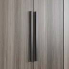 Armadio a 4 ante con asta appendiabiti, 180,00A x 160,00L cm — Bianco, Finitura Melaminica