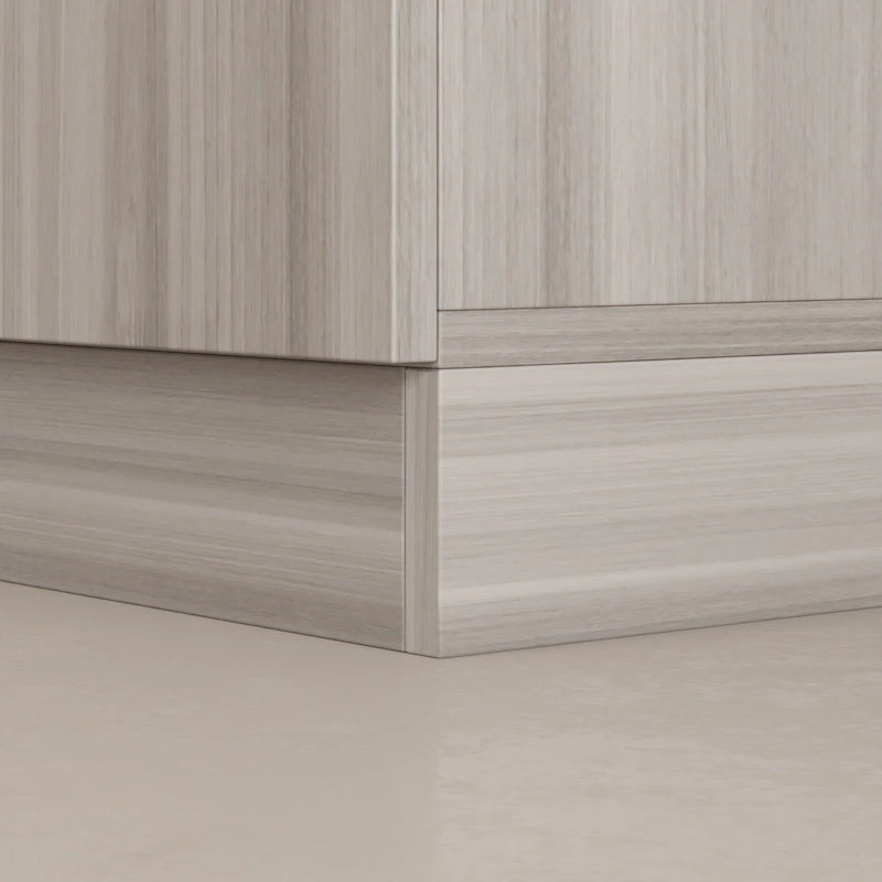 Armadio a 4 ante con asta appendiabiti, 180,00A x 160,00L cm — Bianco, Finitura Melaminica