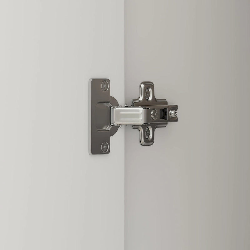 Armadio a 4 ante con asta appendiabiti, 180,00A x 160,00L cm — Bianco, Finitura Melaminica