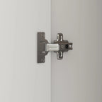 Armadio a 4 ante con asta appendiabiti, 180,00A x 160,00L cm — Bianco, Finitura Melaminica