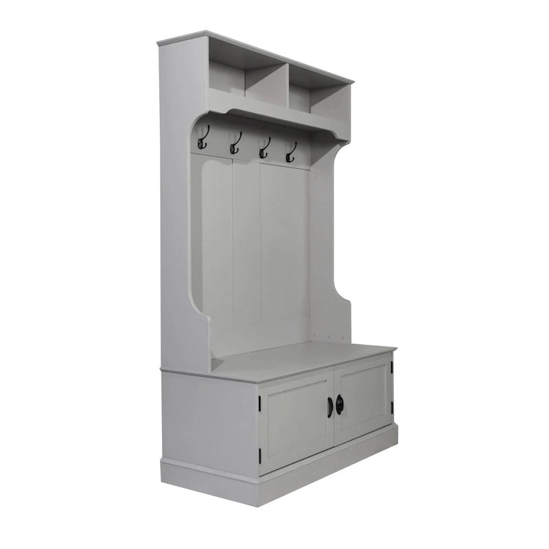 Tavolo da Pranzo in Legno Massiccio Riciclato con Gambe in Ferro Verniciato a Polvere — 120 x 60 x 76 cm