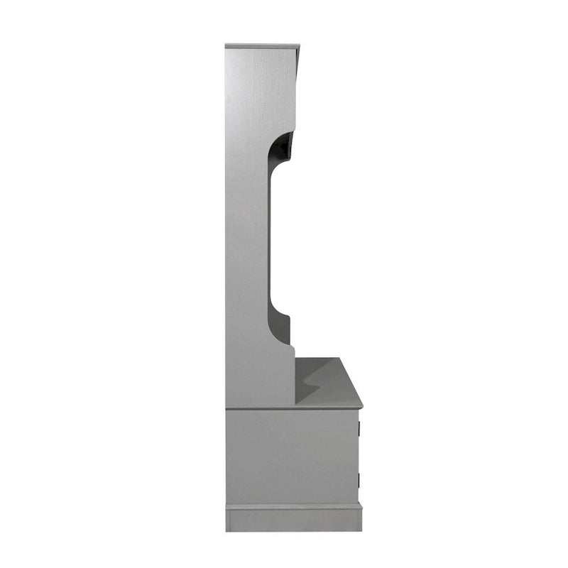 Tavolo da Pranzo in Legno Massiccio Riciclato con Gambe in Ferro Verniciato a Polvere — 120 x 60 x 76 cm