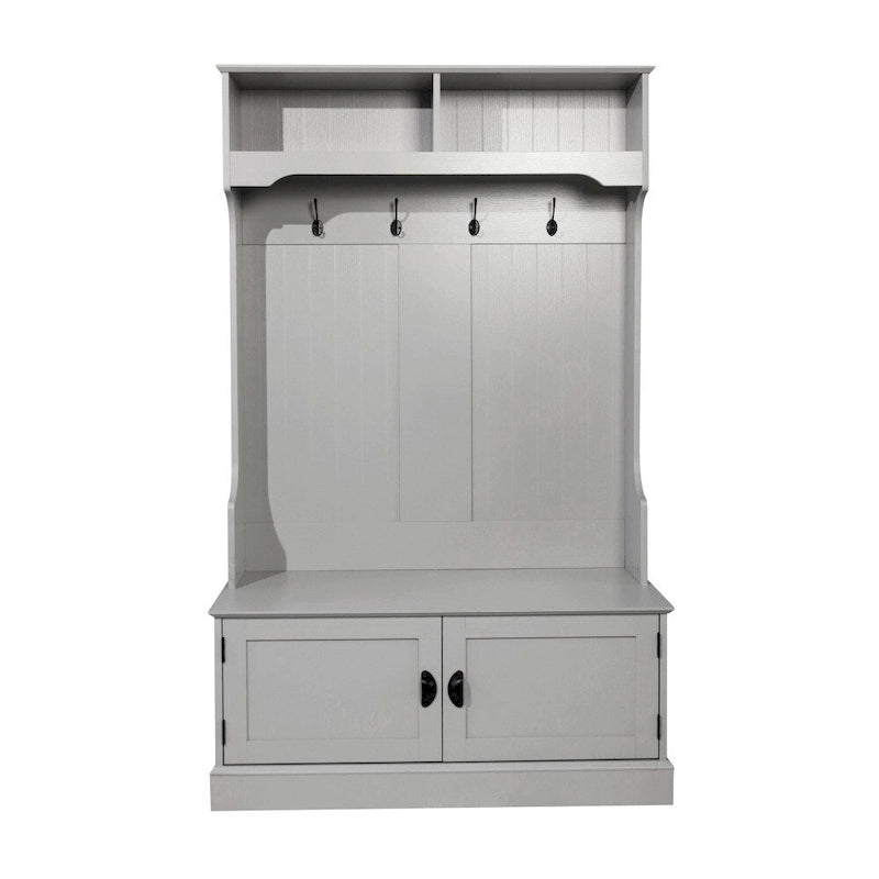Tavolo da Pranzo in Legno Massiccio Riciclato con Gambe in Ferro Verniciato a Polvere — 120 x 60 x 76 cm