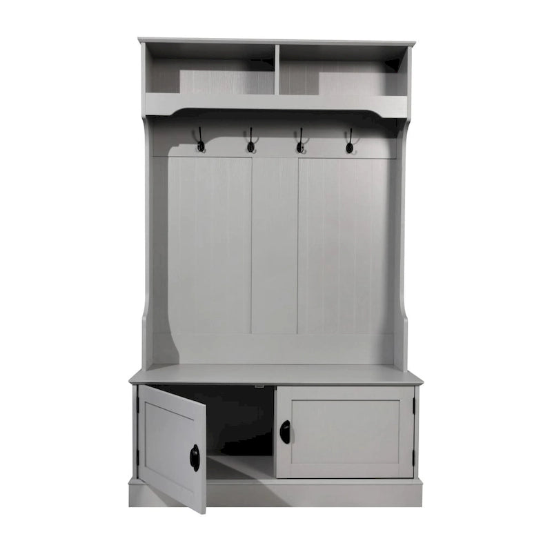 Tavolo da Pranzo in Legno Massiccio Riciclato con Gambe in Ferro Verniciato a Polvere — 120 x 60 x 76 cm