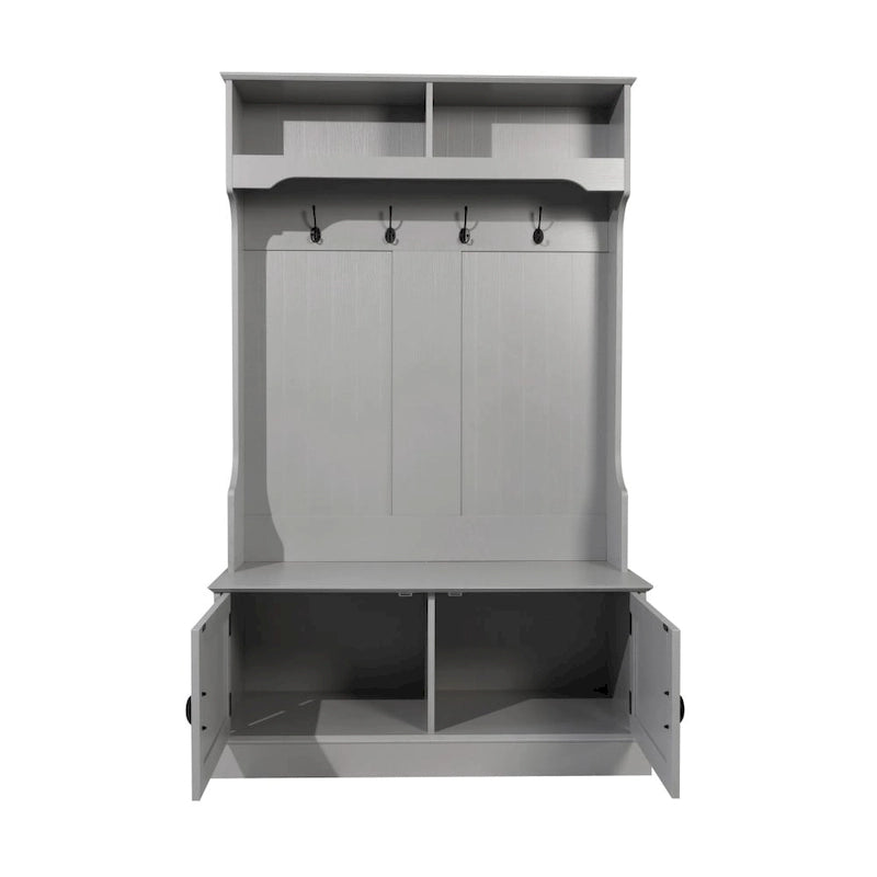 Tavolo da Pranzo in Legno Massiccio Riciclato con Gambe in Ferro Verniciato a Polvere — 120 x 60 x 76 cm