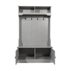 Tavolo da Pranzo in Legno Massiccio Riciclato con Gambe in Ferro Verniciato a Polvere — 120 x 60 x 76 cm