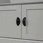 Tavolo da Pranzo in Legno Massiccio Riciclato con Gambe in Ferro Verniciato a Polvere — 120 x 60 x 76 cm