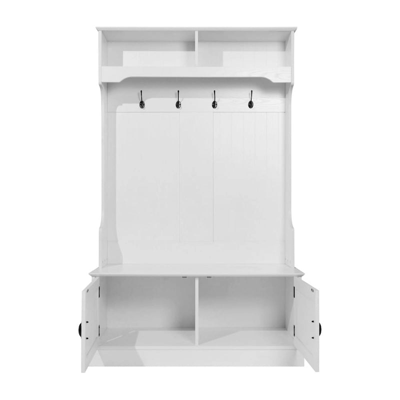 Tavolo da Pranzo in Legno Massiccio Riciclato con Gambe in Ferro Verniciato a Polvere — 120 x 60 x 76 cm