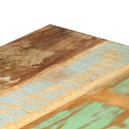 Tavolo da pranzo in legno massello di recupero con gambe in ferro — 47,2 x 23,6 x 29,9